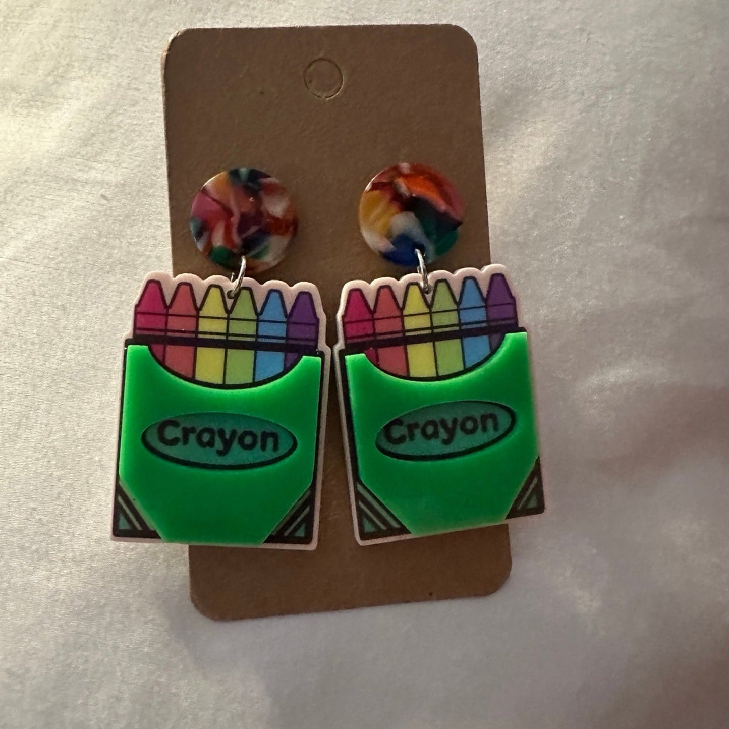 5 different Earrings teacher fun cute