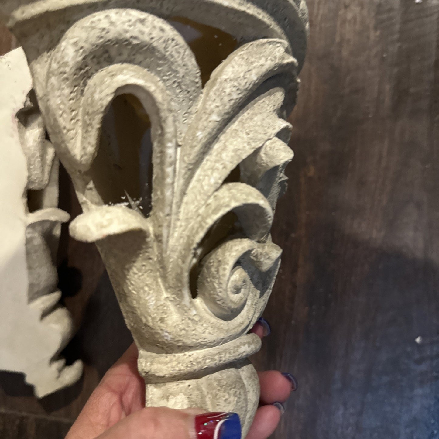 Art Deco PLAST Wall Hanging Shelf Ornate Display Accent Piece