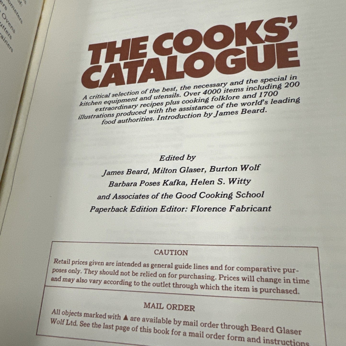 The Cooks' Catalogue