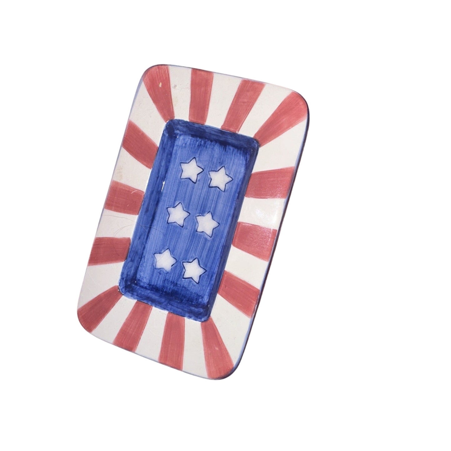 Star & Stripe Salt Pepper Shaker Set Patriotic America Independence Day 4th July