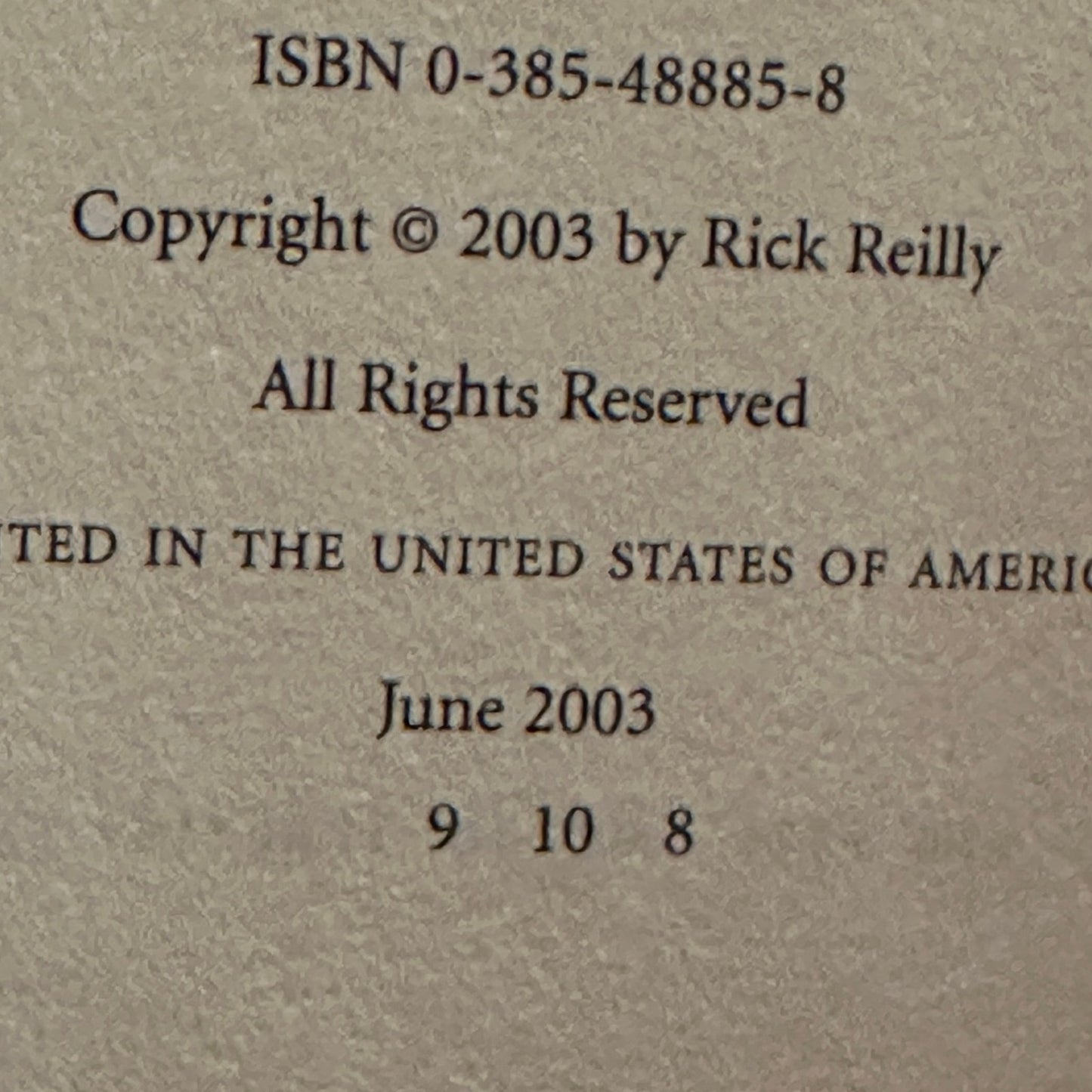 2003 WHO'S YOUR CADDY? Great Reprobates of Golf Rick Reilly hardcover