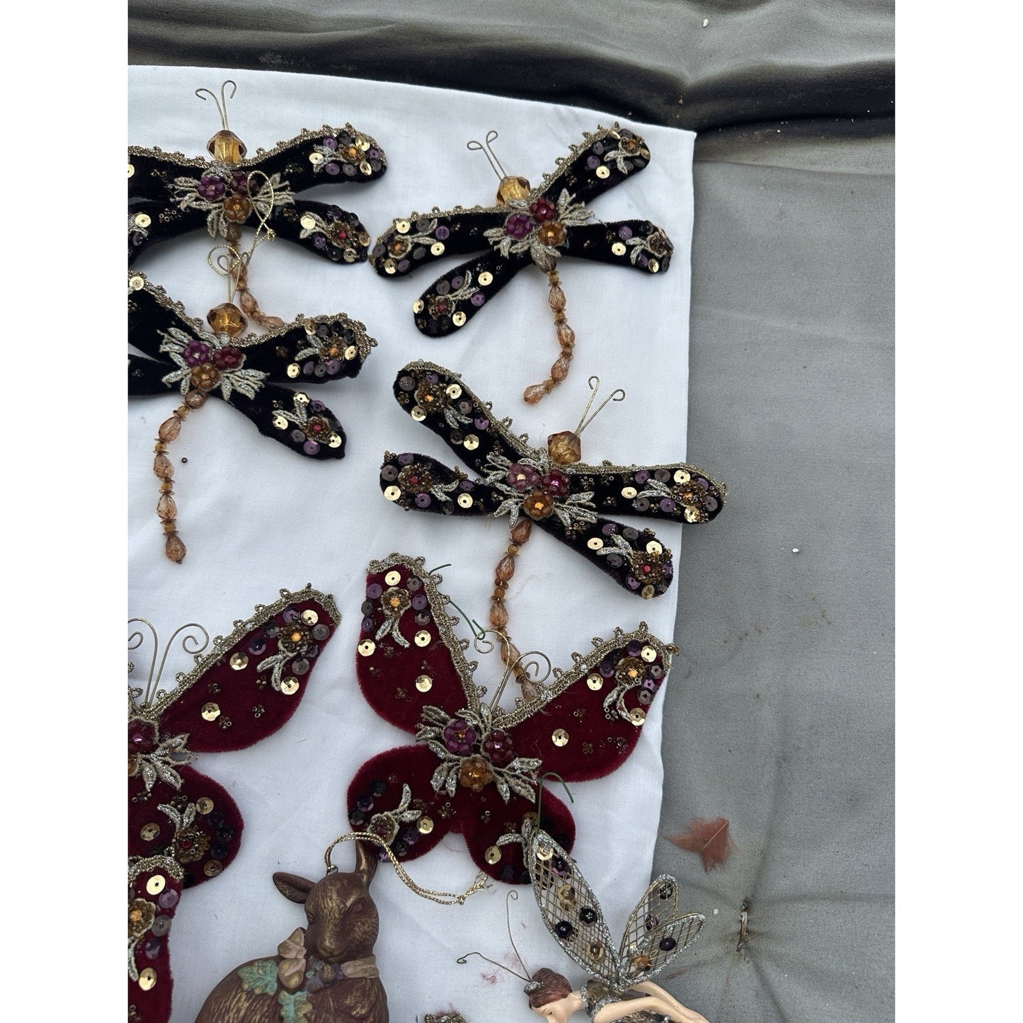 Vintage Christmas Tree Ornaments Lot Over 50