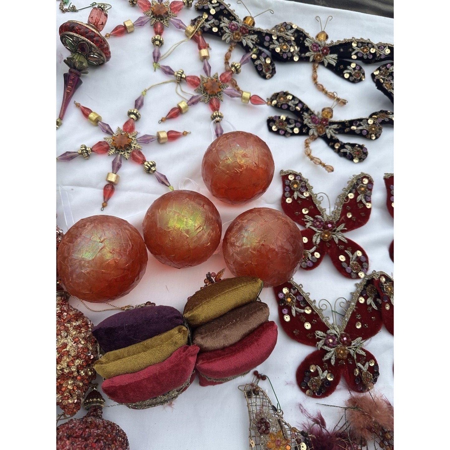 Vintage Christmas Tree Ornaments Lot Over 50