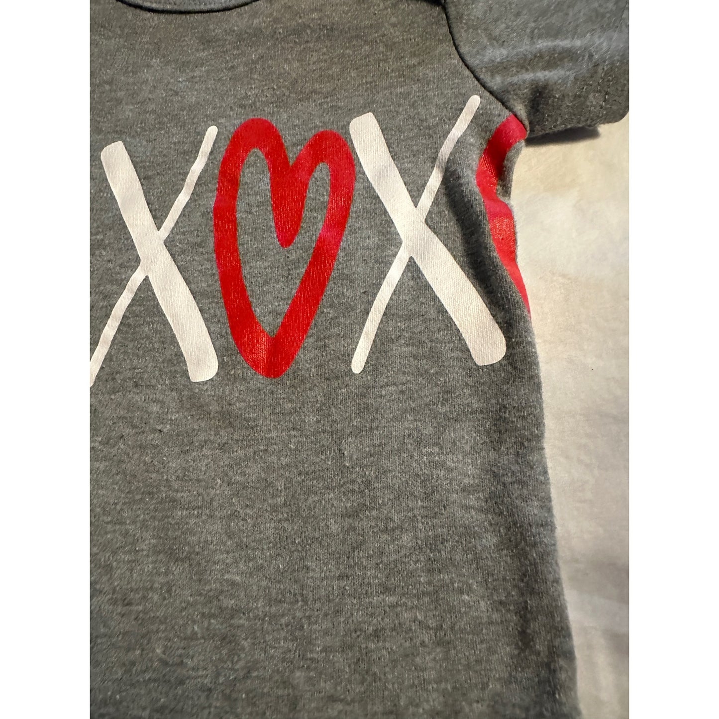 Valentines Day 12 month onesie xoxo