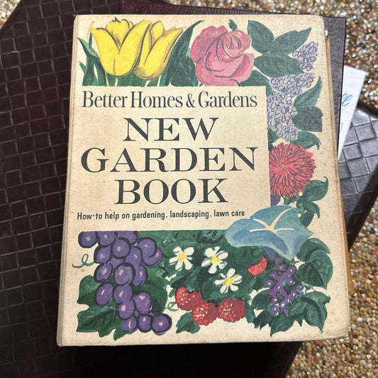 1968 New Garden Book Better Homes Old Vintage Book Binder