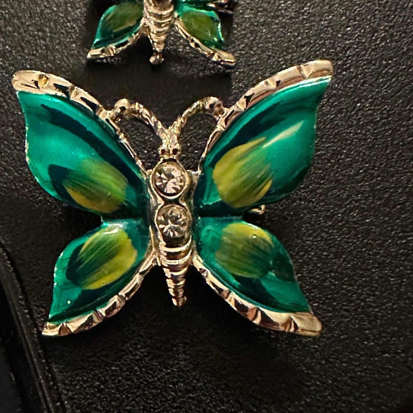 2 small butterfly Brooches pins