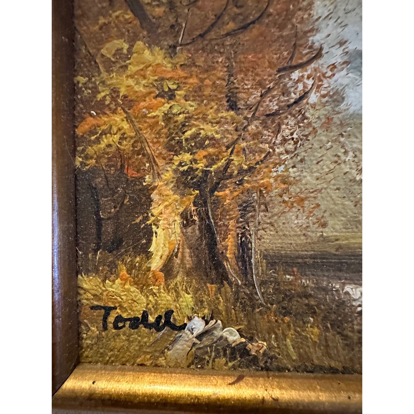 Original Oil Painting Mountain Landscape Oil on Canvas Signed "Todd"