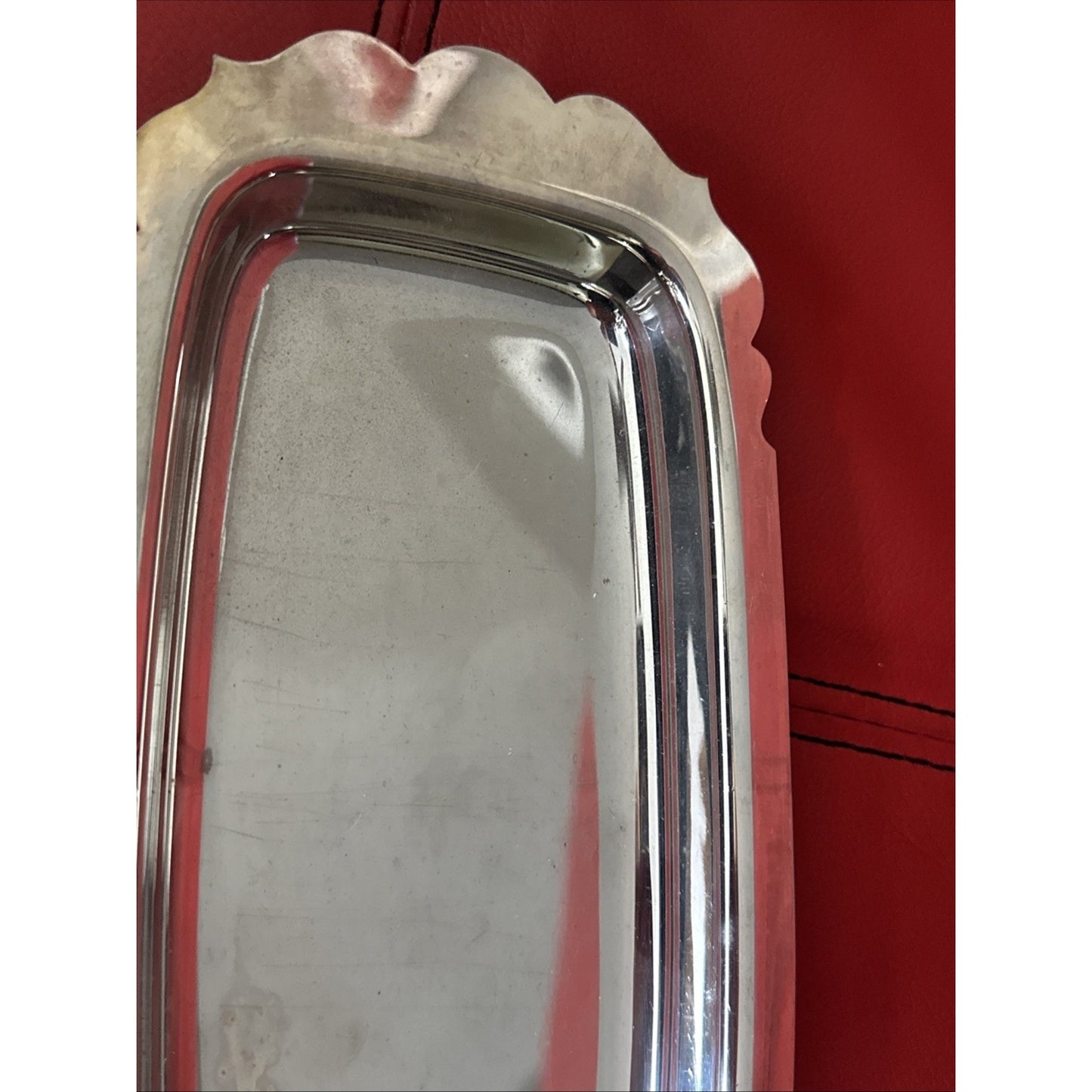 WM ROGERS #99 Silverplate Polished BUTTER DISH 10"L x 4.75"W Vintage