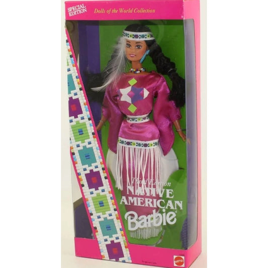 1994 Mattel Barbie Dolls Of The World Native American Third Edition