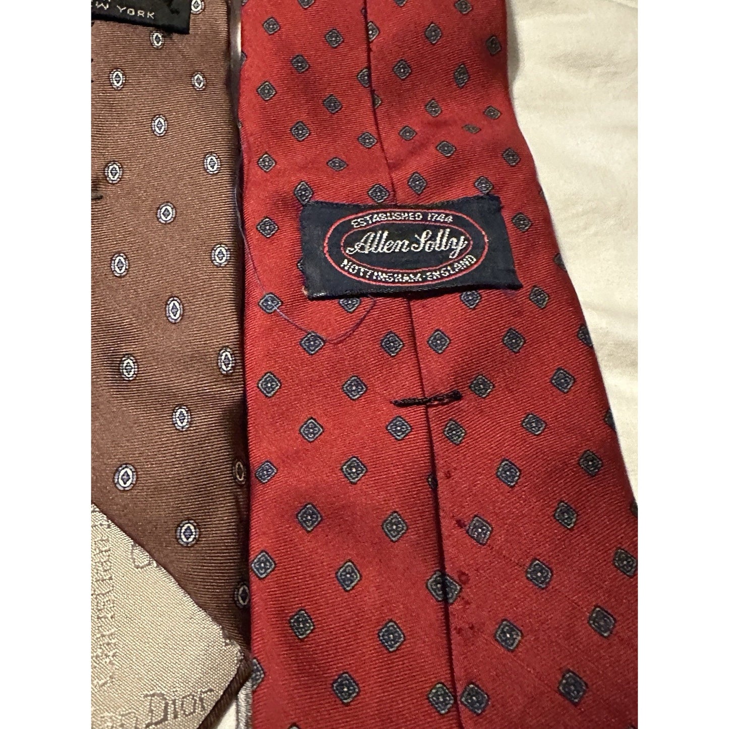Lot of 15 Men’s High End Designer Dress Ties Brooks Brothers, Jos A Banks Dior