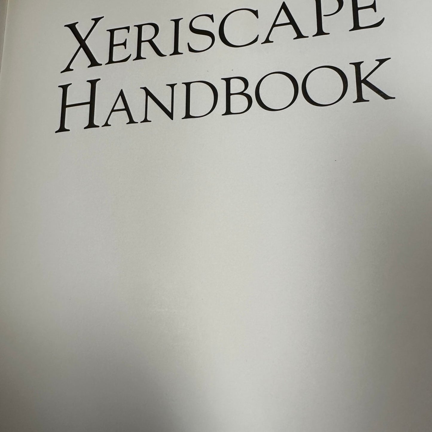 Xeriscape Handbook