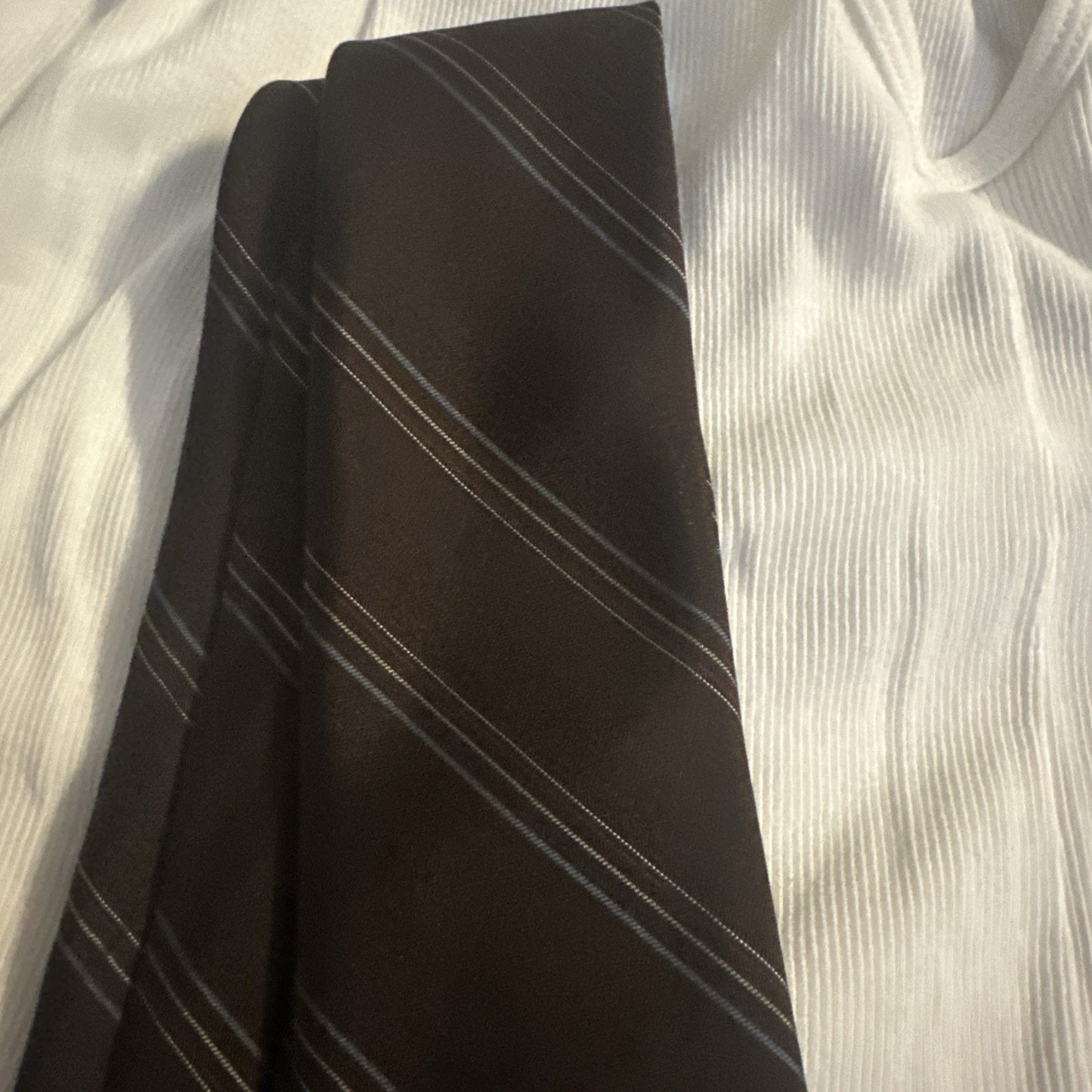Vintage Christian Dior Brown with stripes Men's Tie