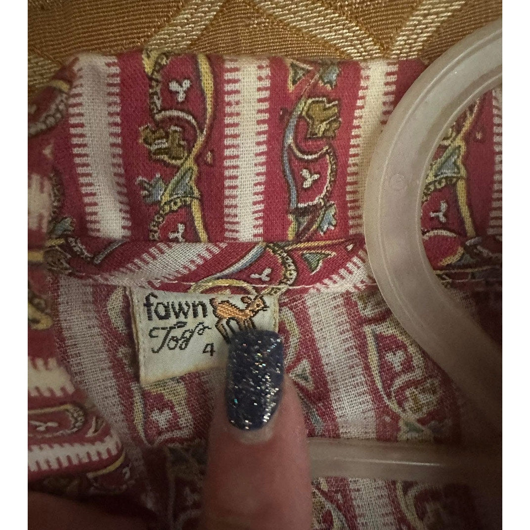 Vintage Fawn Togs 3 piece western ware. Size 4