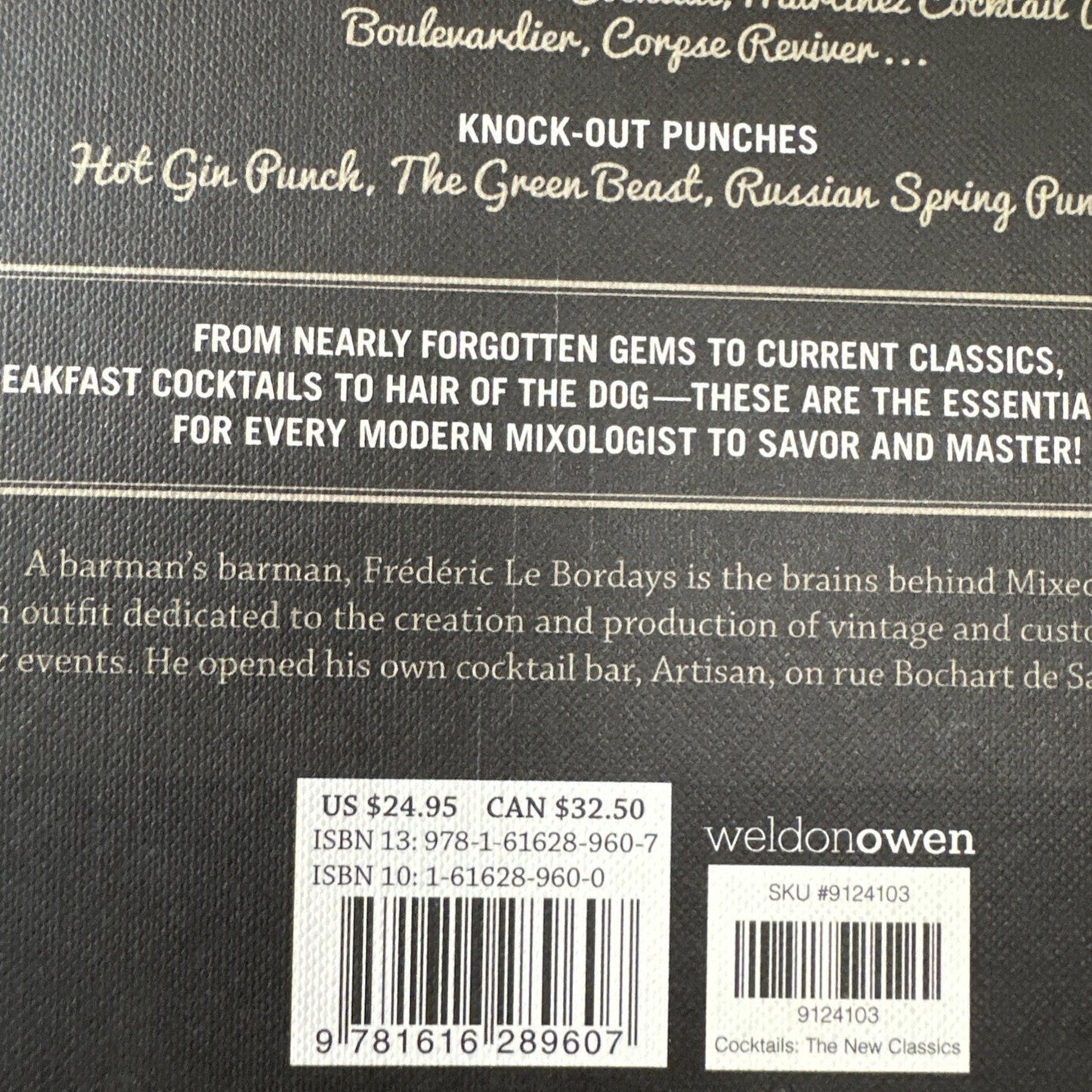 Cocktails: The New Classics - Le Bordays, Frederic - hardcover