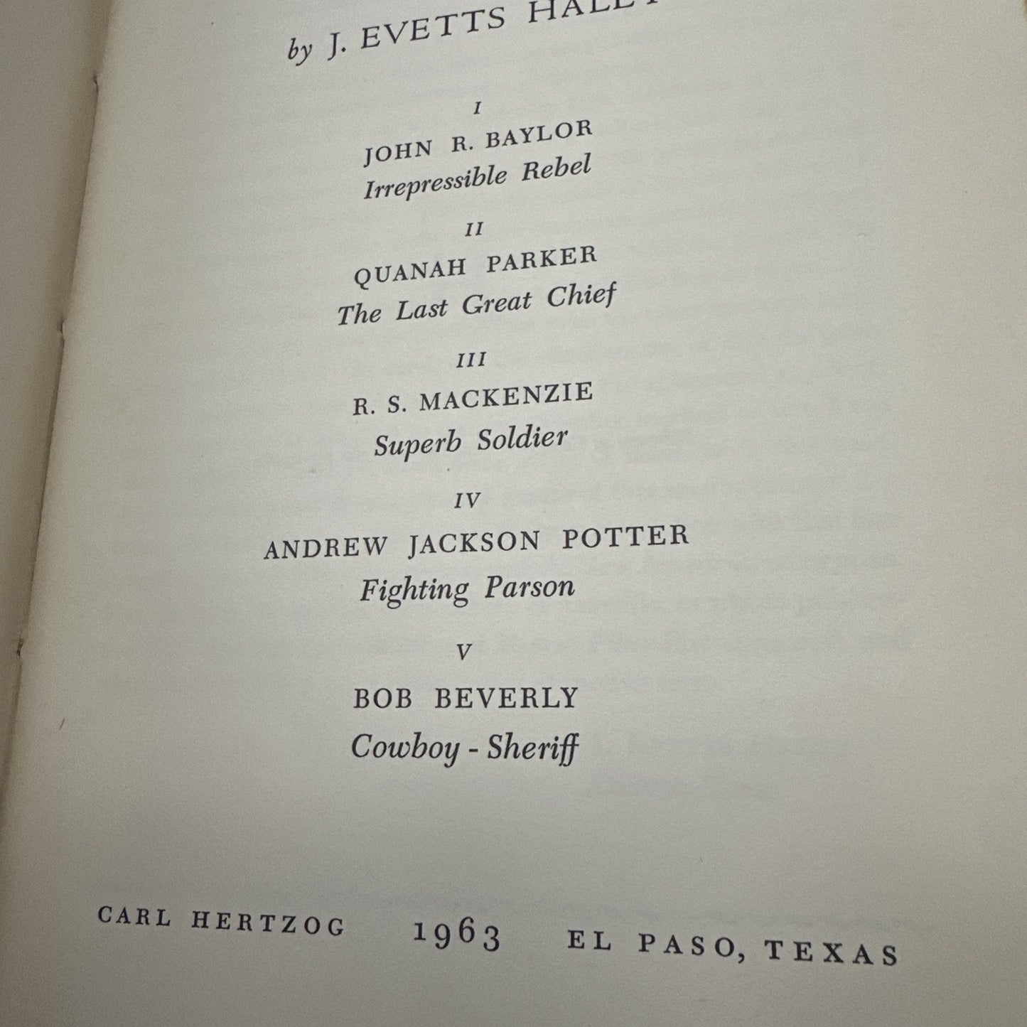 Haley, Men of Fiber, Raw Hide Ed. 1963, Signed Copy, Cisneros Illustrations