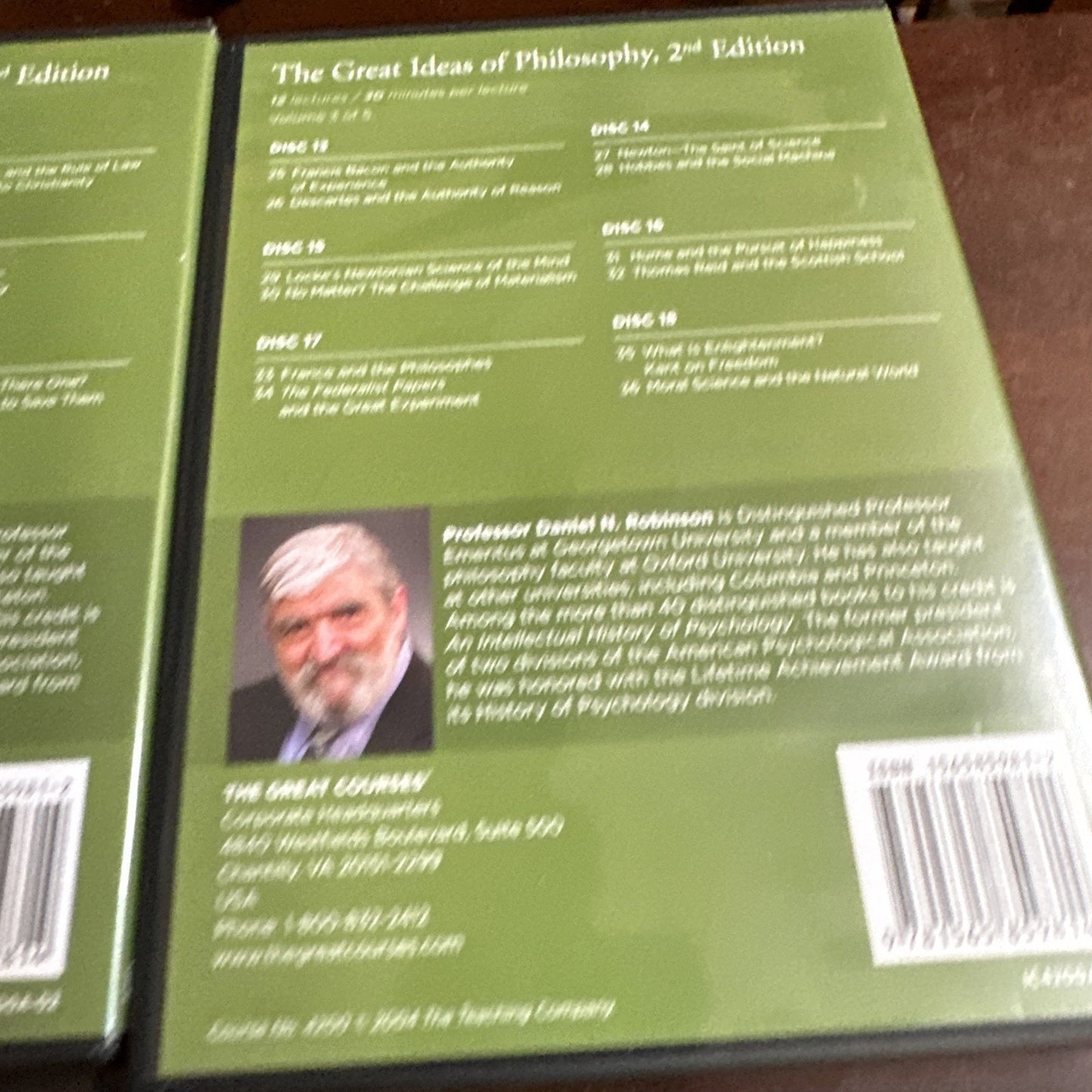 Great Courses Great Ideas of Philosophy 2nd Ed. Volumes 1-5, 30 CDs + Guidebook