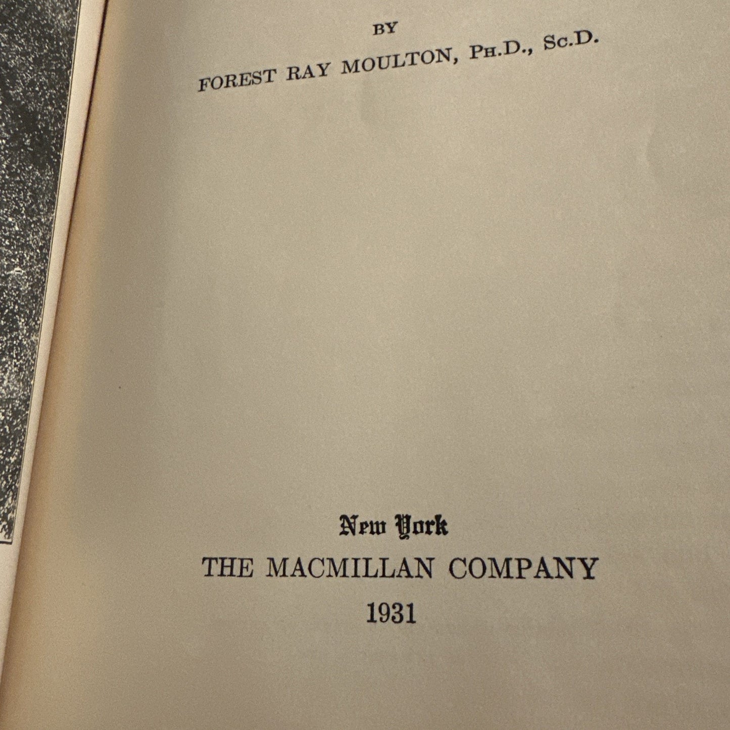 Astronomy by Forest Ray Moulton 1931 HC 1st First Edition