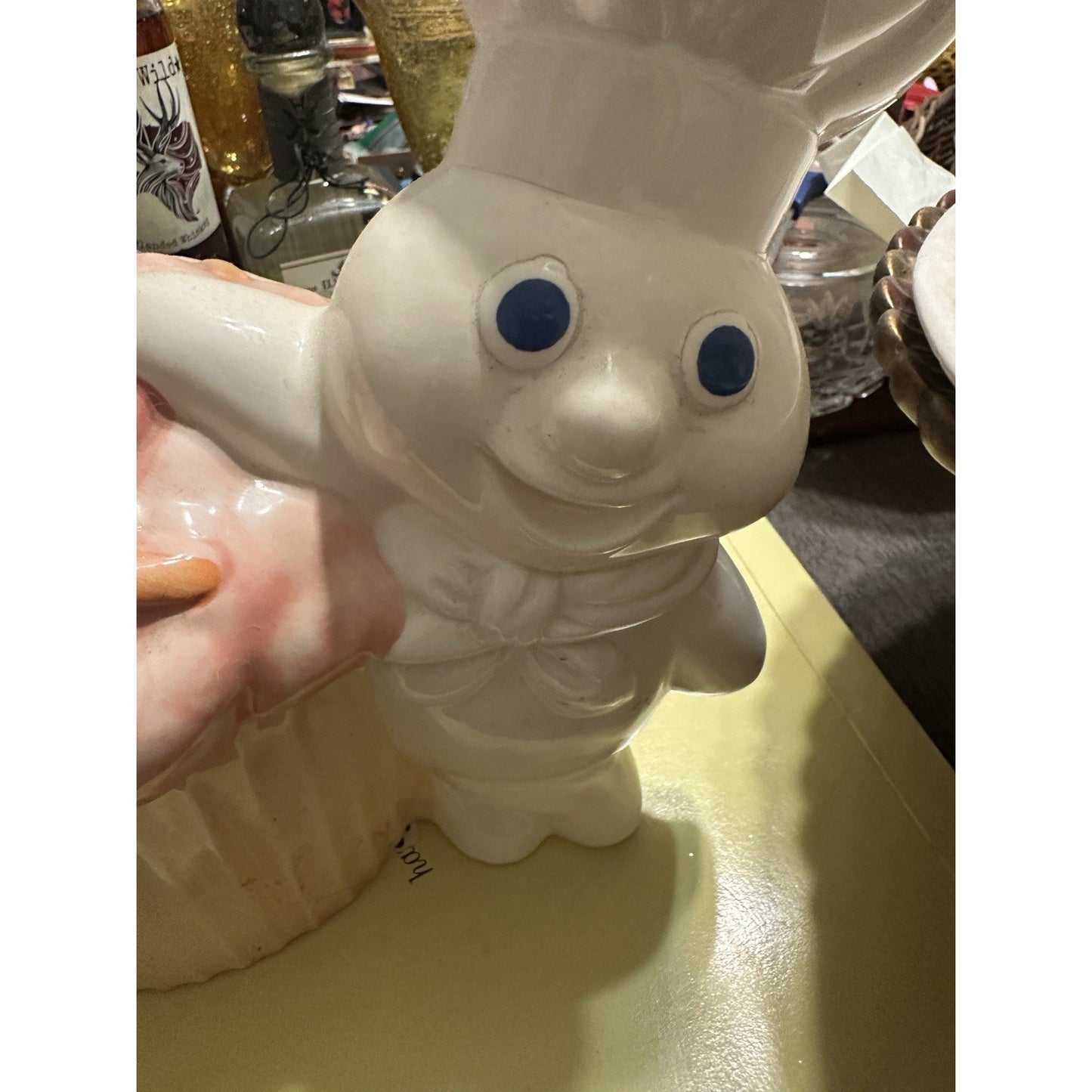 Vintage Pillsbury Doughboy 1992 Poppin'Fresh Funfetti Cookie Jar 10"x7"x10" EUC