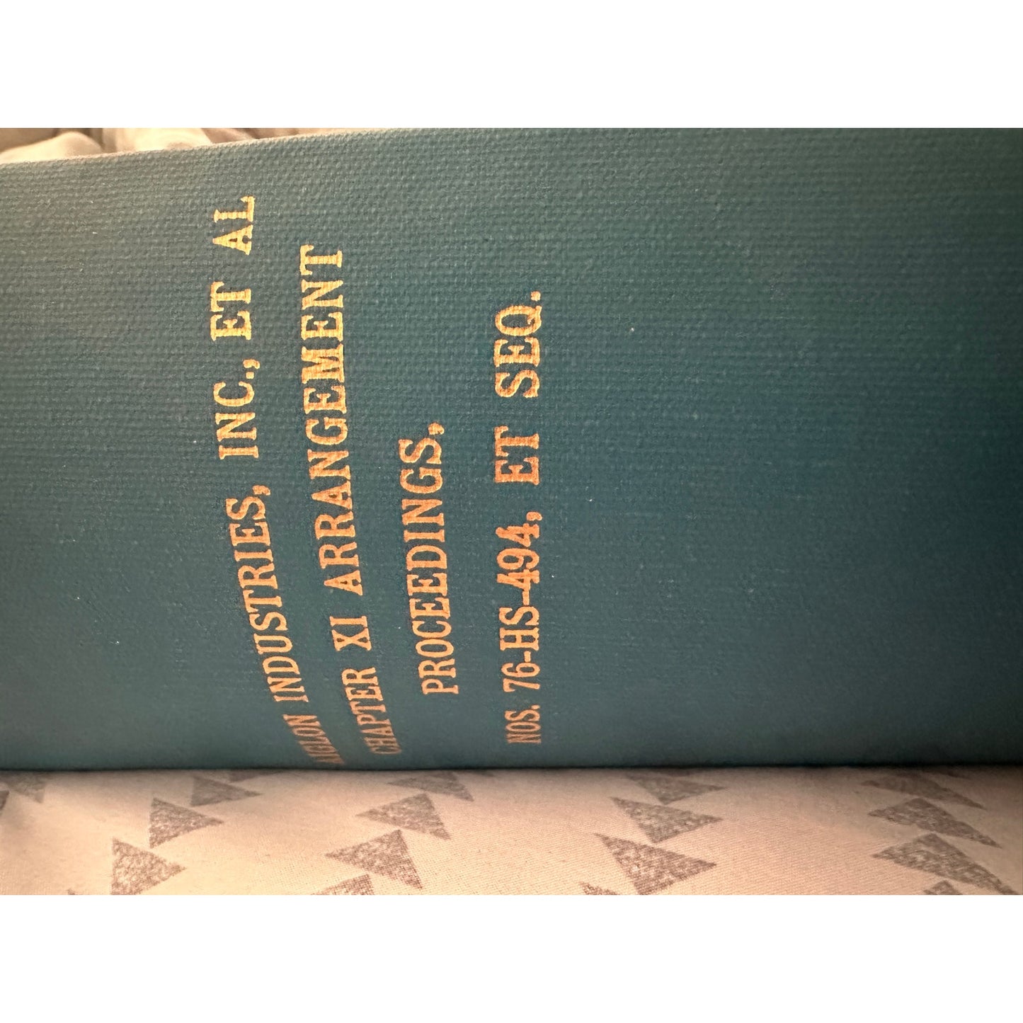 Aiglon Industries, Inc ET AL chapter XI Arrangement Proceedings NOS 76-HS-494, ET SEQ