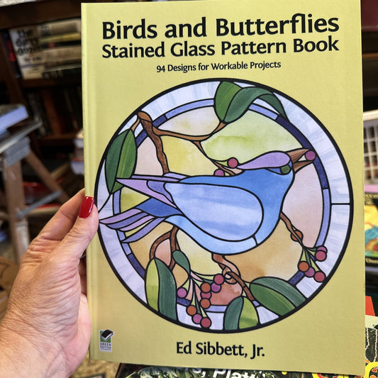 Birds and Butterflies Stained Glass Pattern Book Dove by Ed Sibbett Jr