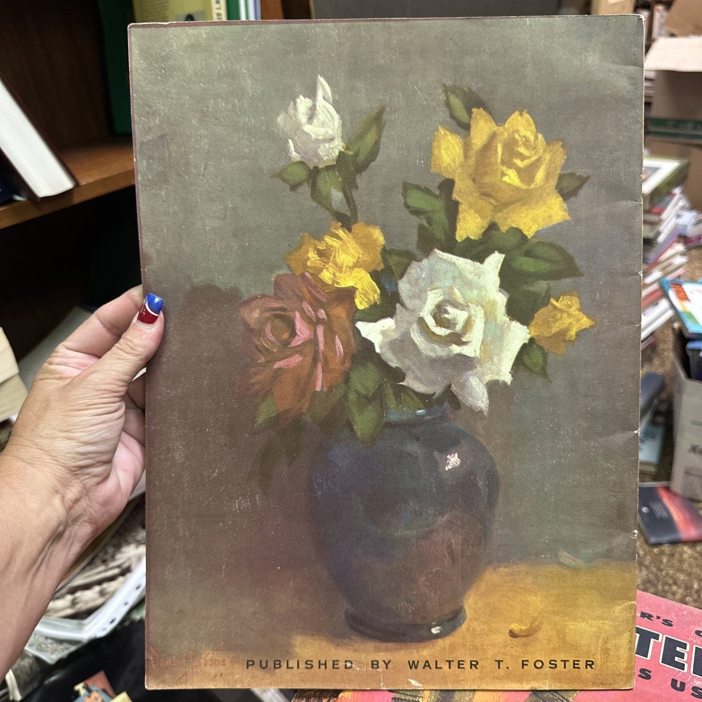Vintage Walter Foster Art Book How Claude Parsons Paints Flowers Vintage