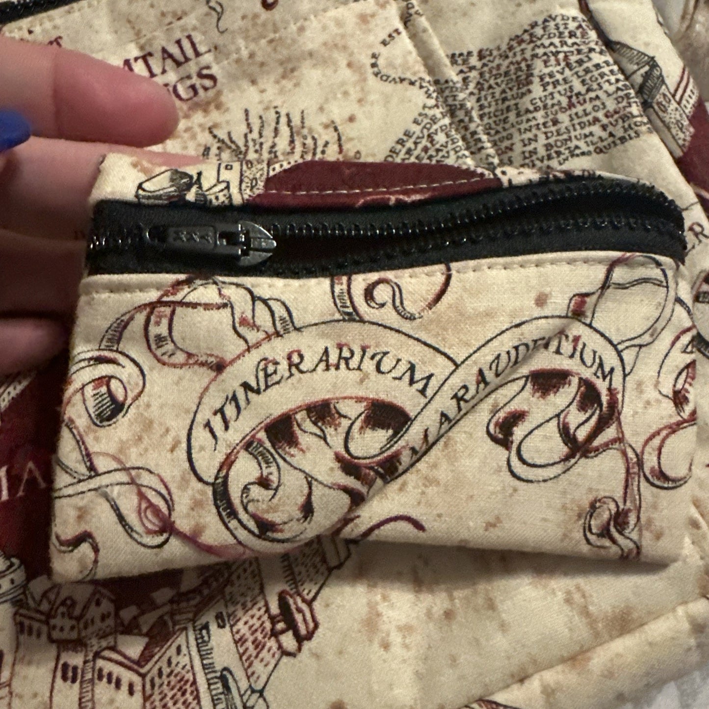 Harry Potter Marauders Map Crossbody Purse & Coin Purse Rare