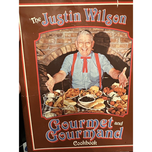 Vintage 1984 Justin Wilson Gourmet and Gourmand Cookbook 128 Pages
