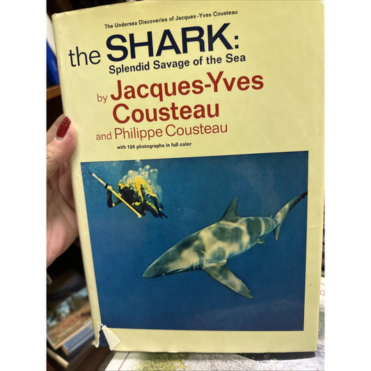 The Shark - Jacques-Yves Cousteau (Dust Jacket, 1970)