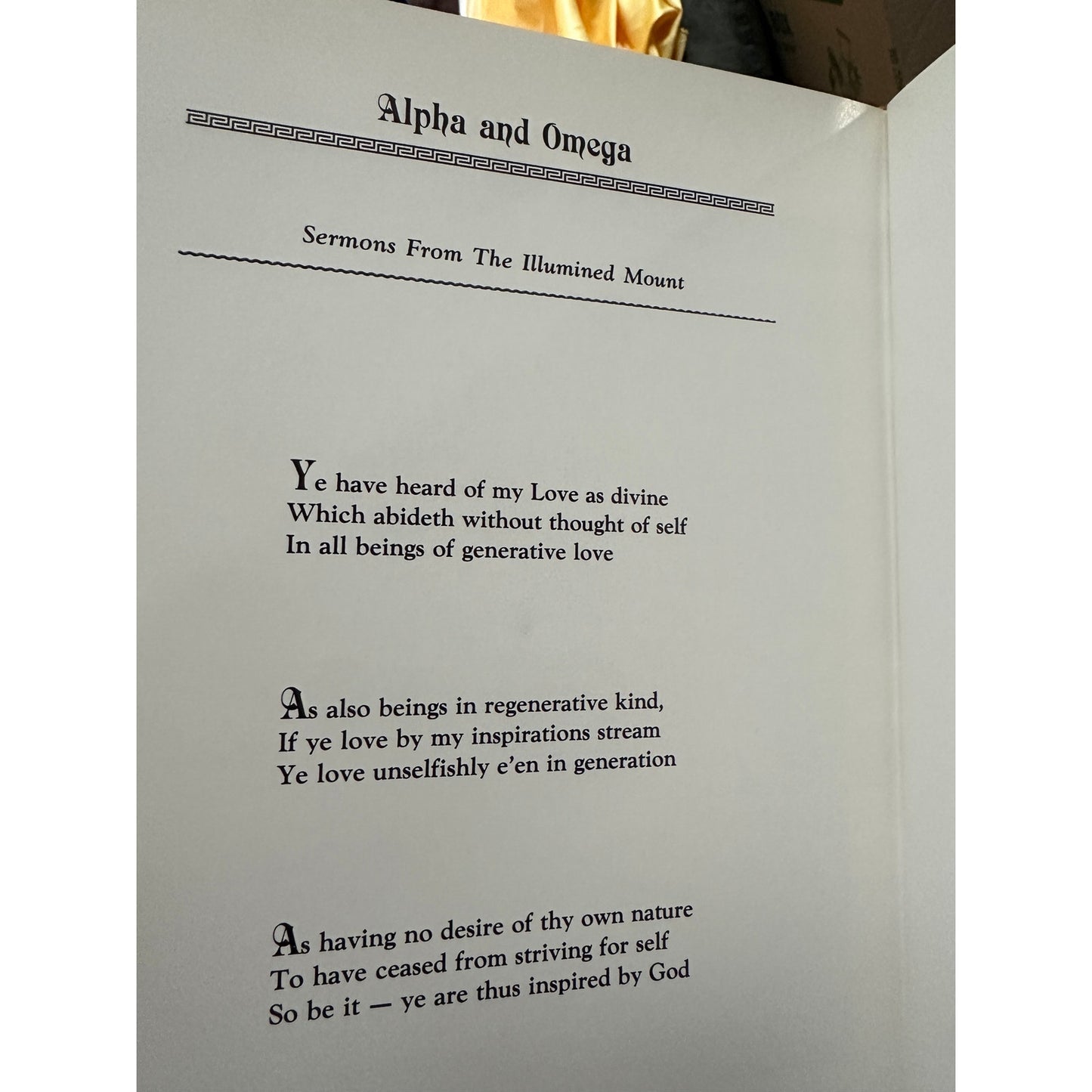 Alpha and omega: The book of divine wisdom