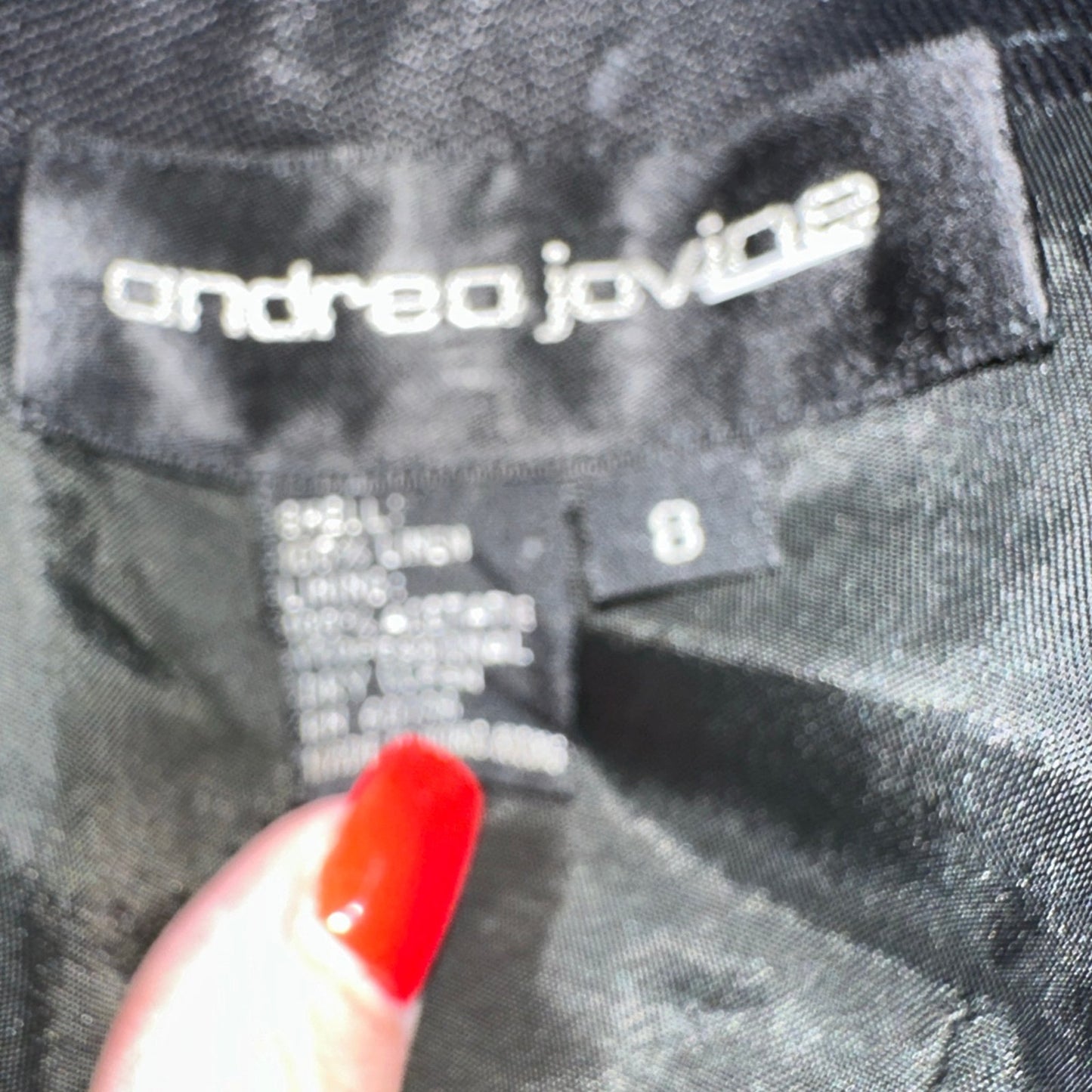 Vintage 80s 90s Andrea Jovine Midi Dress Low Back